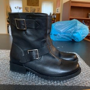 Frye Black women’s boots with buckle size 7